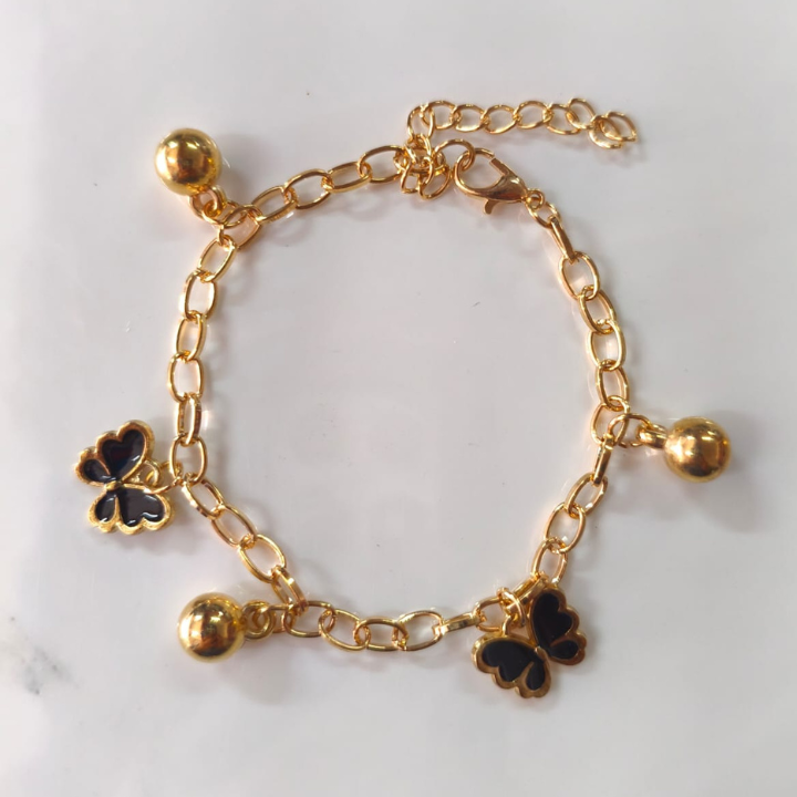 Pulsera Diseño de Mariposa, Pulsera con colgante, Blanco, Rojo, Celeste, Negro