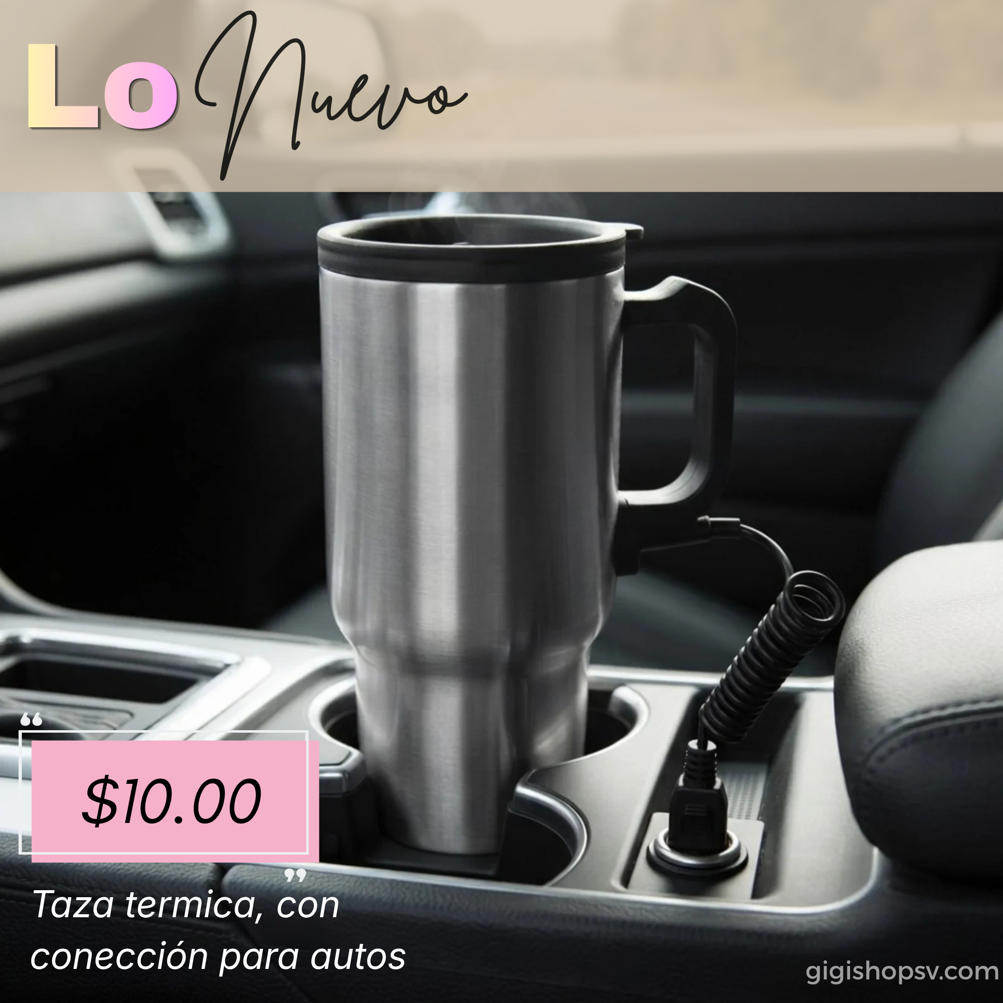 Taza térmica eléctrica de viaje 12V