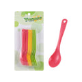 Set de cucharas / 12 piezas, plásticas 12cm