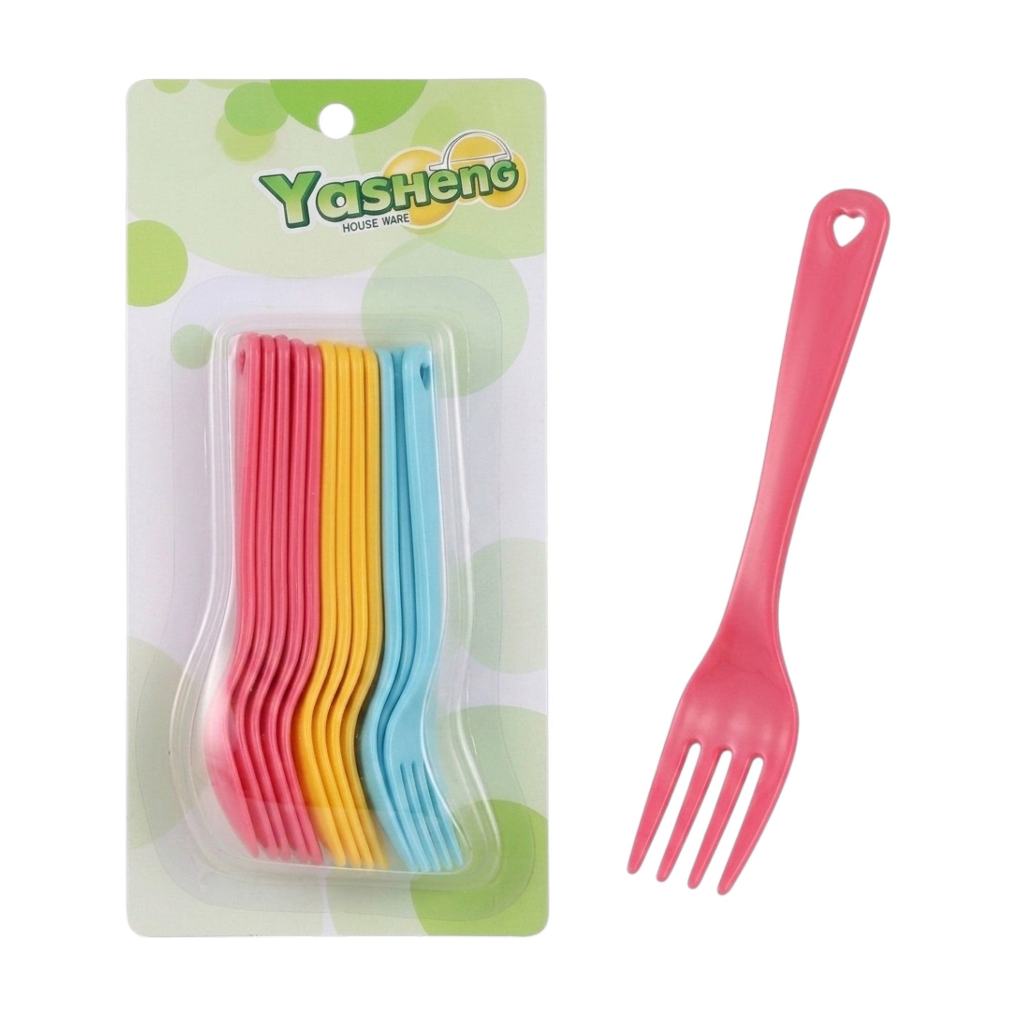 Set de tenedores / 12 piezas, plásticas 15cm