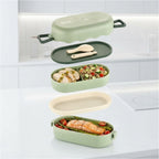 Lonchera bento doble de dos pisos 850 ml