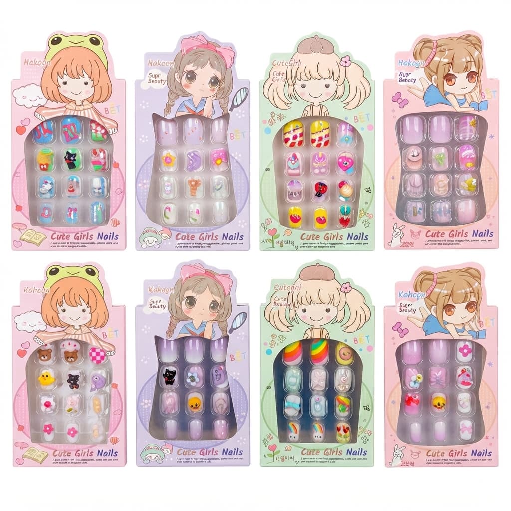 Uñas postizas infantiles press-on