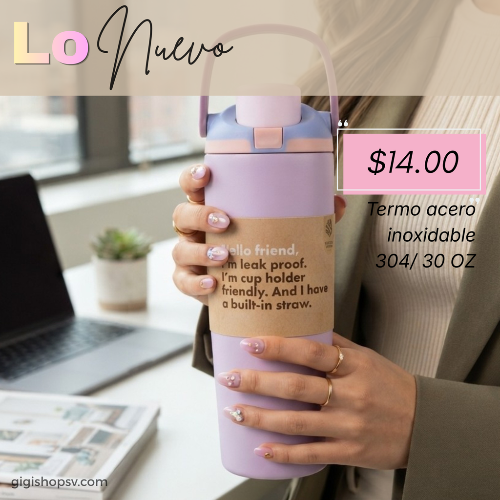 Vaso térmico, acero inoxidable 30oz