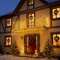Cortina de luces LED luz amarilla - 3x2 metros