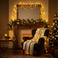 Guía de luces LED decorativas amarillas - 14m / 200 luces