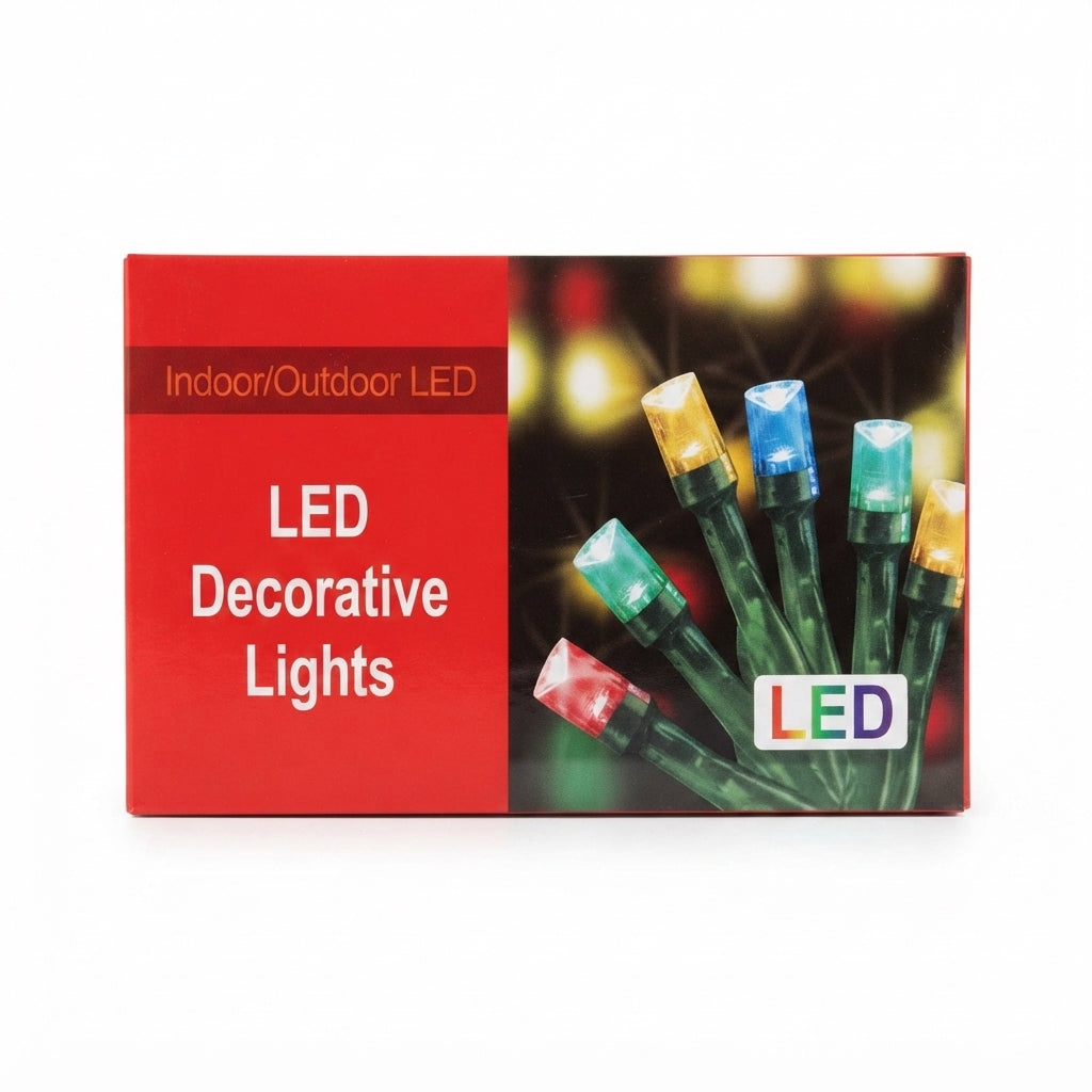 Guía de luces LED decorativas amarillas - 14m / 200 luces