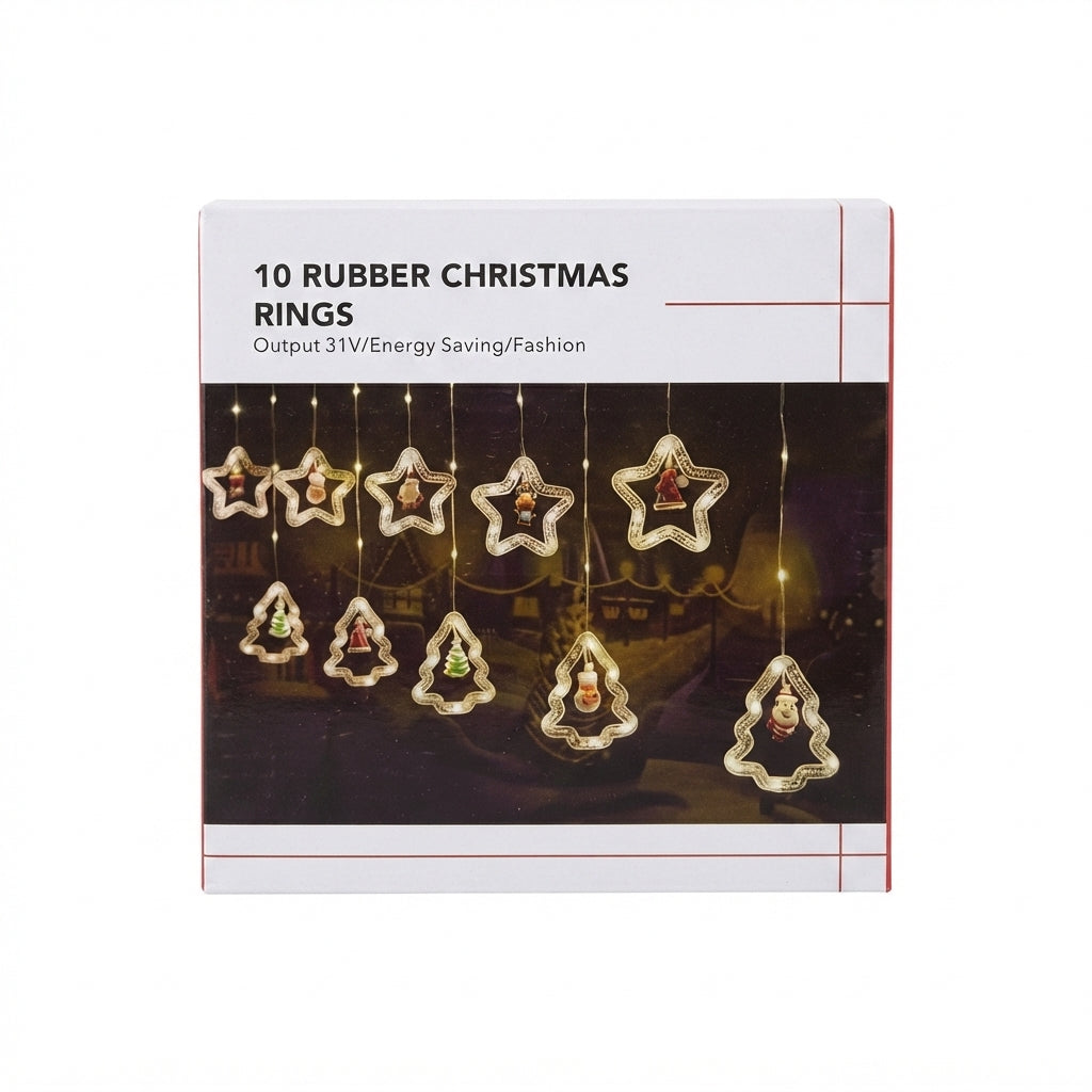 Cortina de luces navideñas tipo Guirnalda, 3m