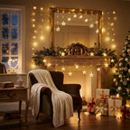 Cortina LED de estrellas colgantes 3x3m