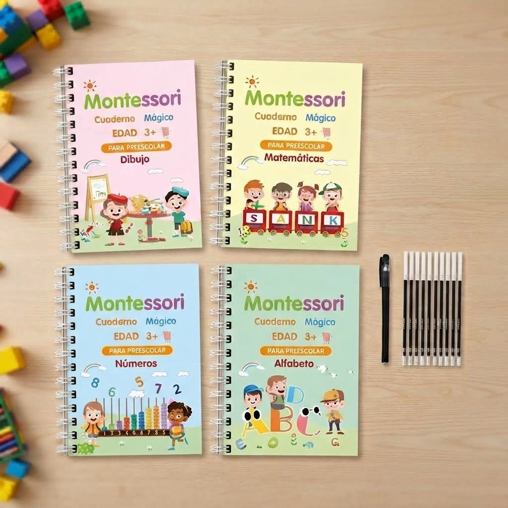 Set de cuadernos mágico Montessori