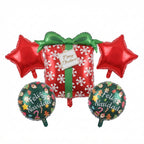 Set de 5 globos navideños