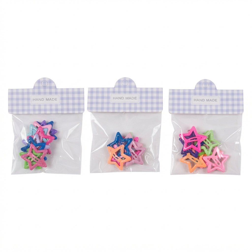 Set de 10 pinzas de estrella