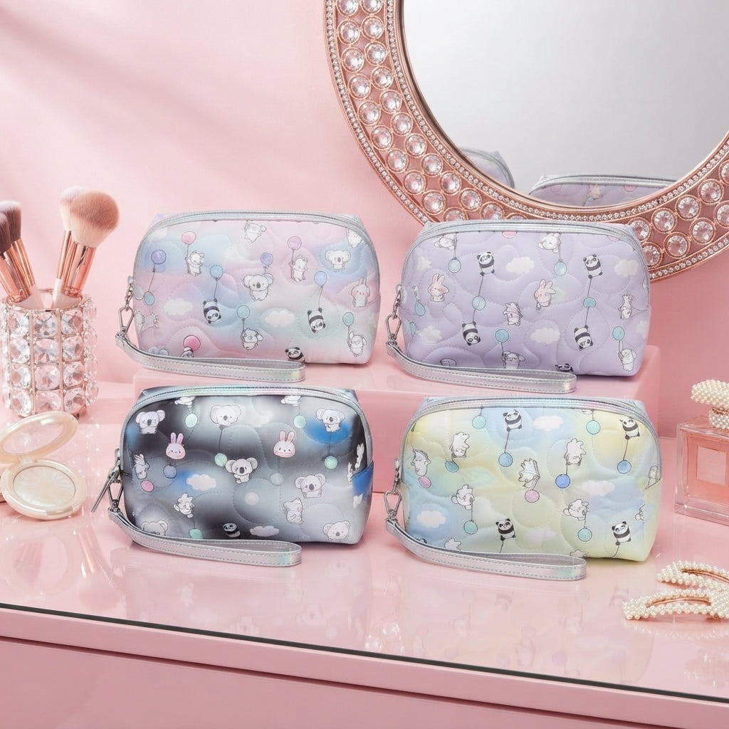 Cosmetiquera con detalles de osos