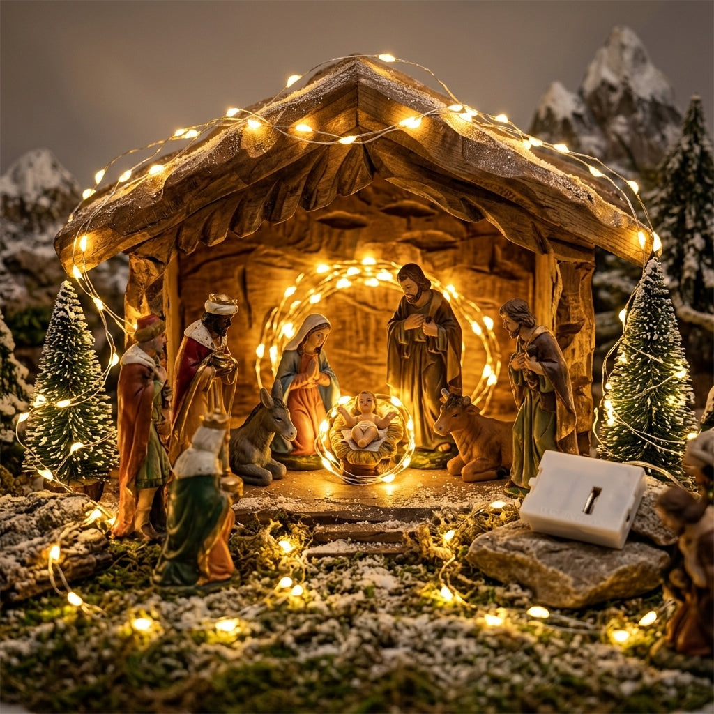 Docena, luces de hada amarilla, 2m