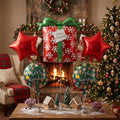 Set de 5 globos navideños