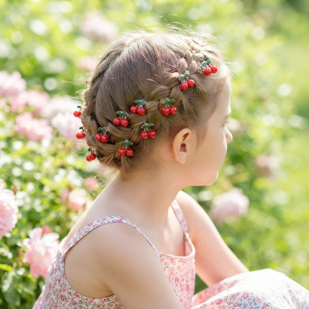Set de 10 mini pinzas de cereza