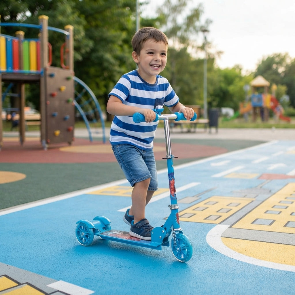 Scooter infantil de 3 ruedas ajustable con timbre