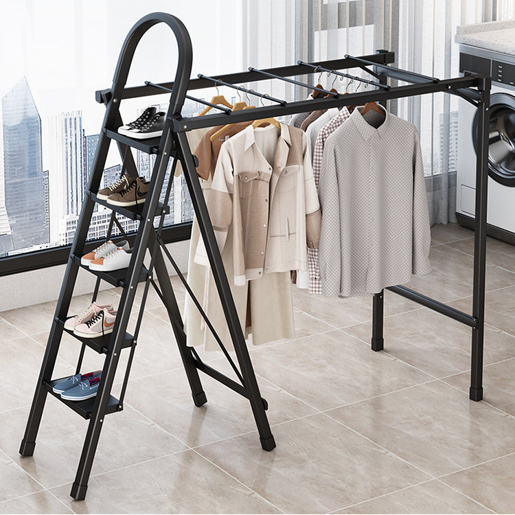 ESCALERA DE ALUMINIO PLEGABLE MULTIUSOS, TENDEDERO PLEGABLE MULTIFUNCIONAL, PARA ROPA Y ZAPATOS