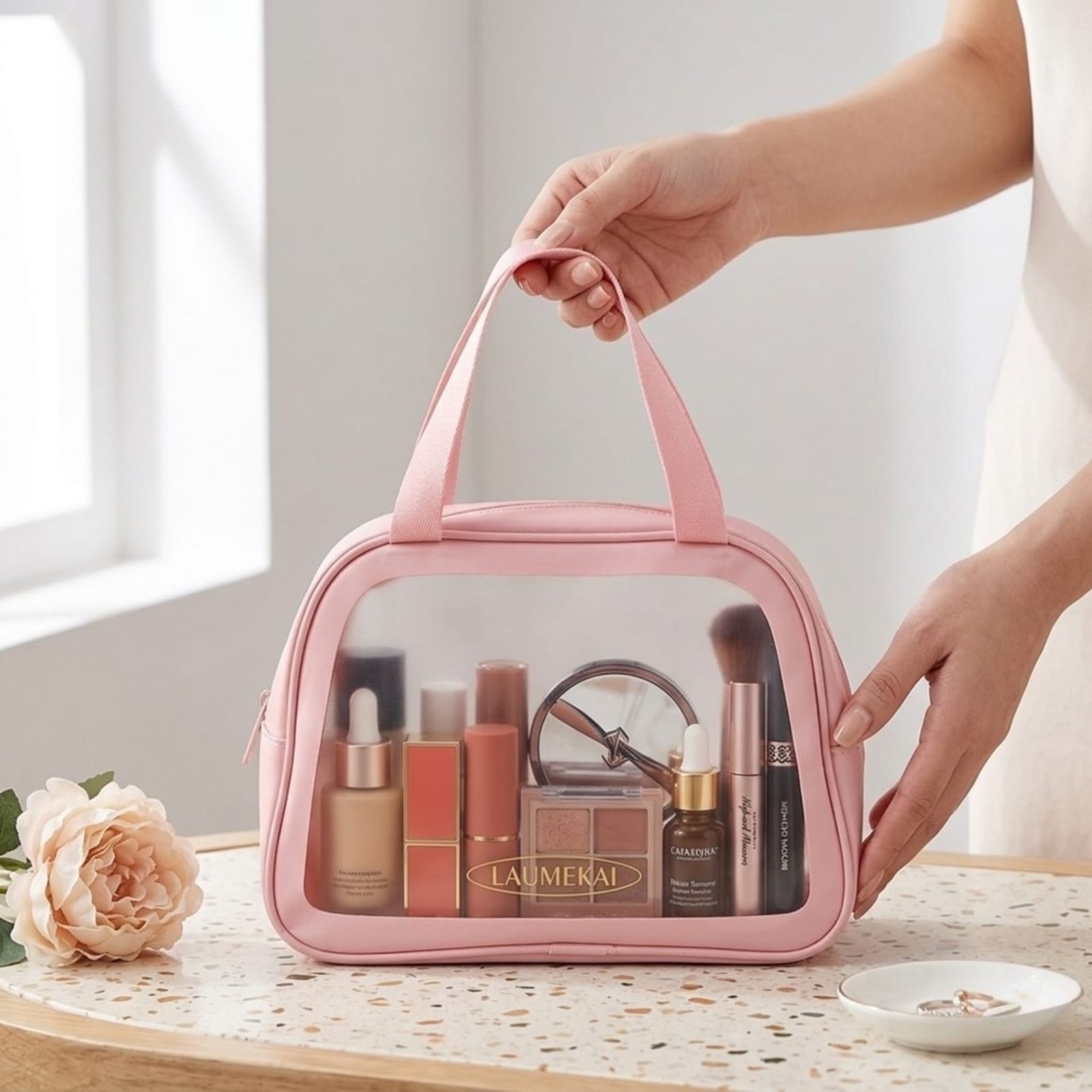Bolso para viaje estilo cosmetiquera