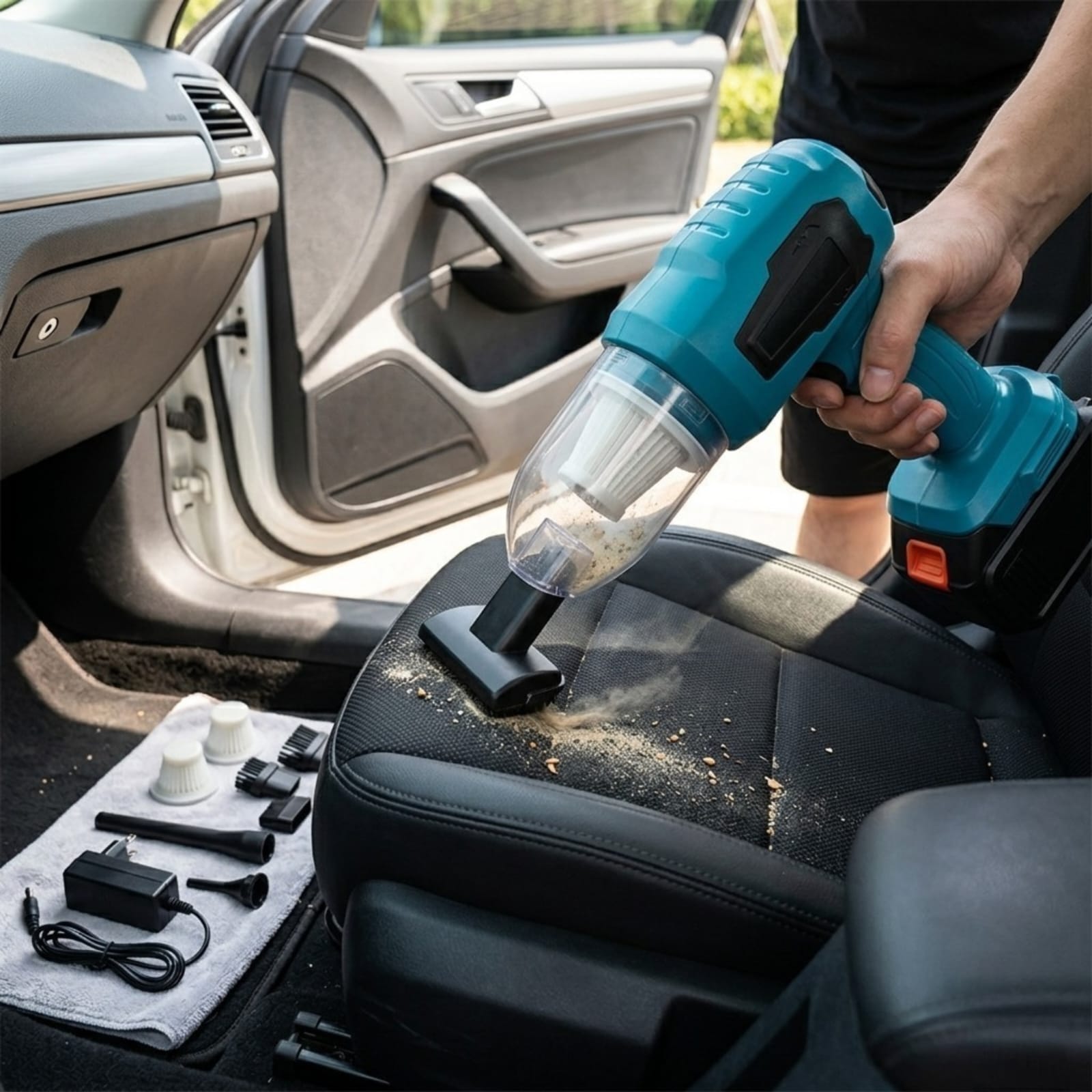 Aspiradora portátil inalámbrica para auto