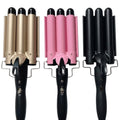 Ondulador para cabello de tres tubos / waver