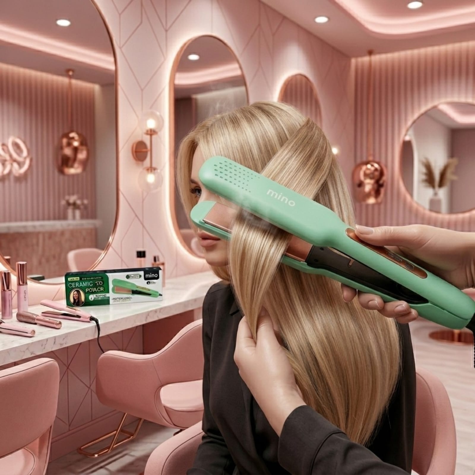 Alisadora de cerámica / plancha para cabello