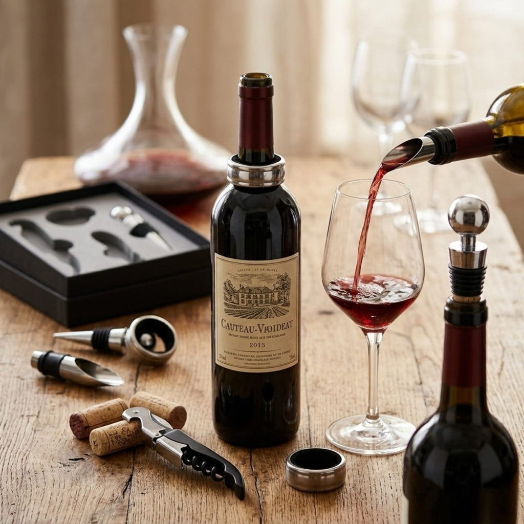 Set de accesorios para servir vino