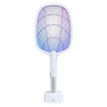 Raqueta elimina mosquitos recargable con base