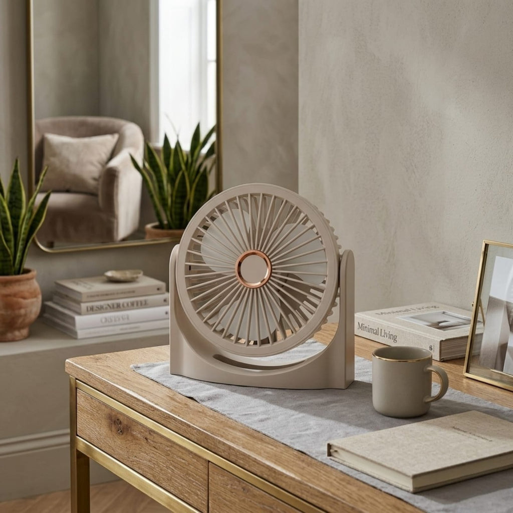 Mini abanico recargable de escritorio / ventilador USB portátil
