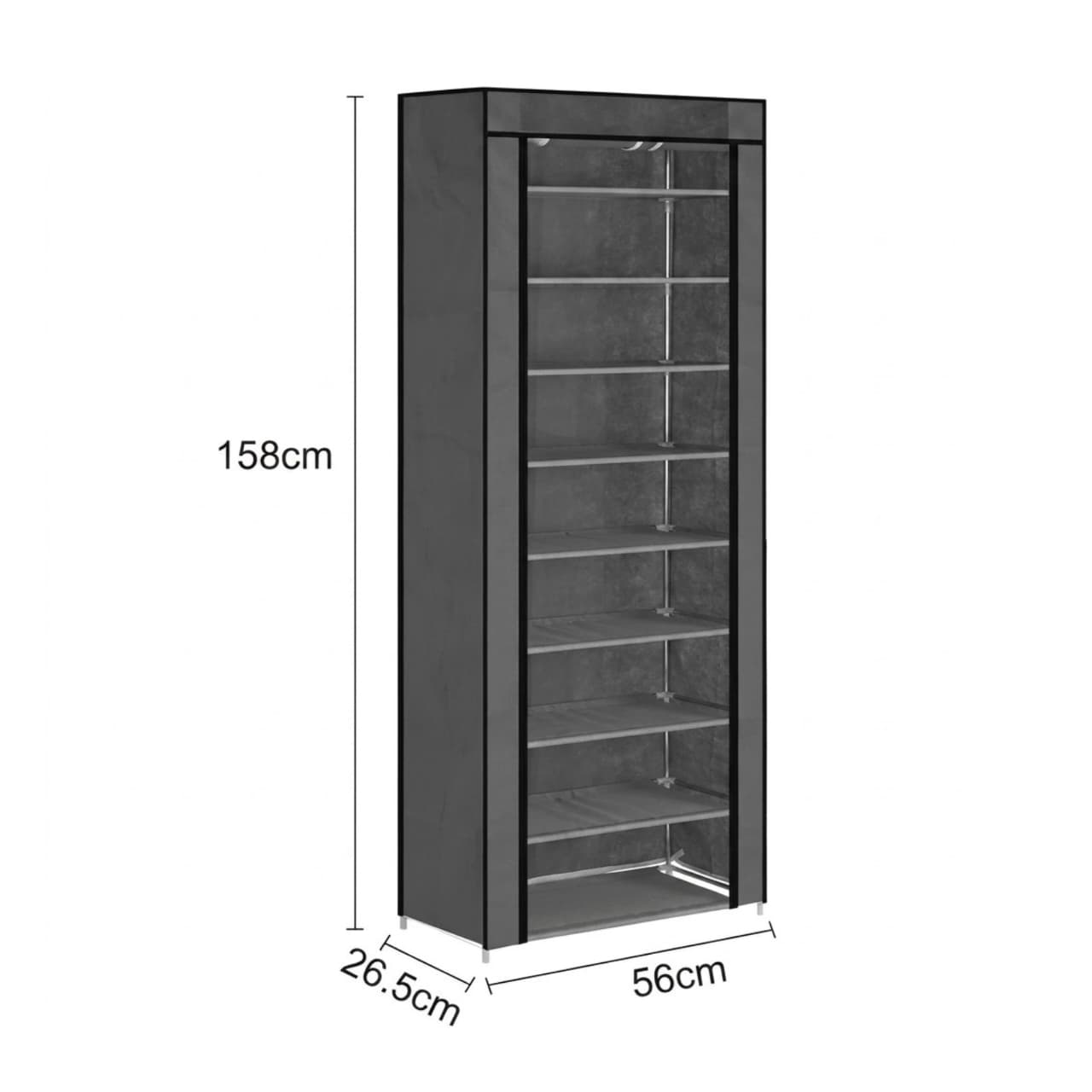 Mueble organizador de calzado de 10 nieveles