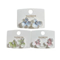 Aretes, diseño floral, pin plata 925