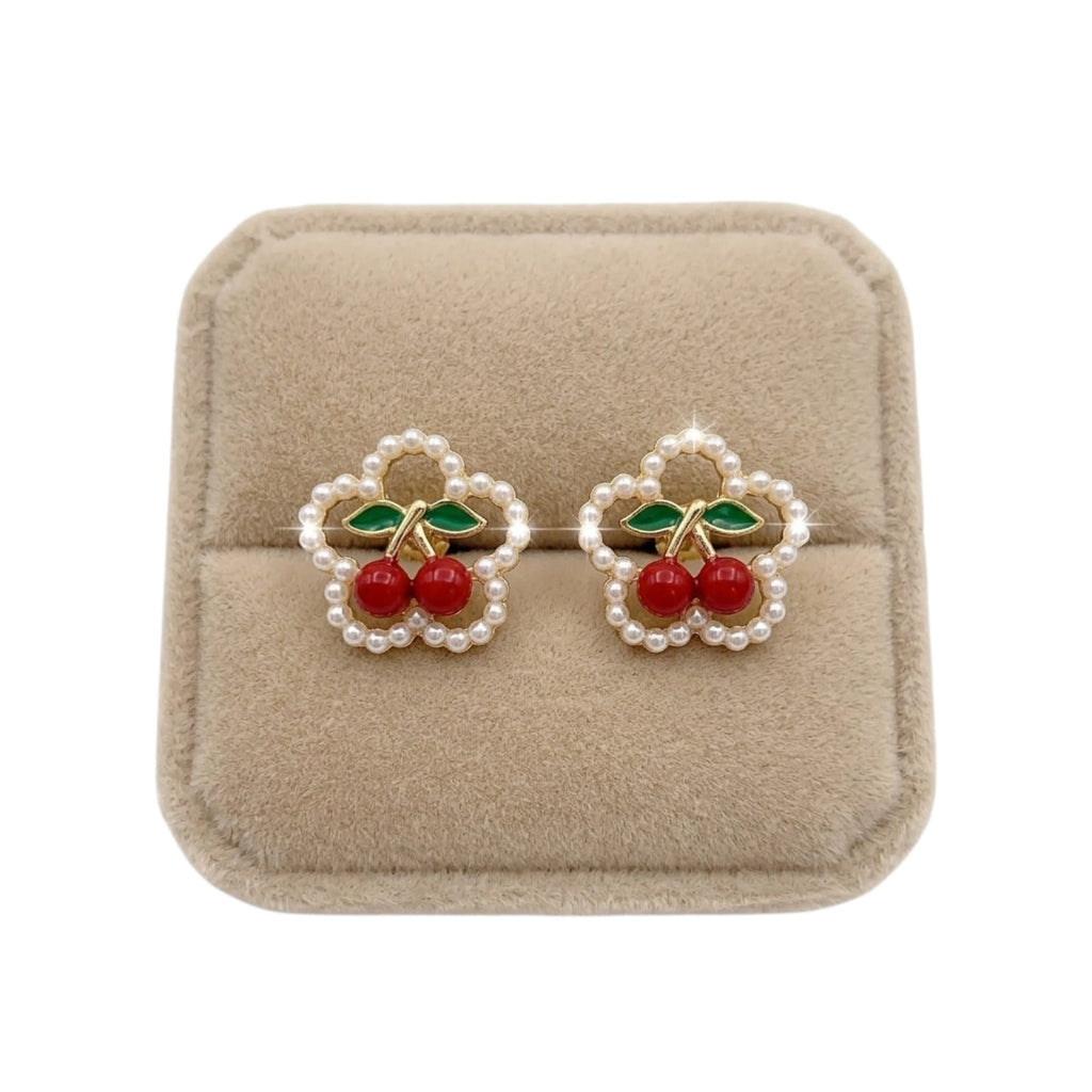 Aretes, estilo cereza, fantasia