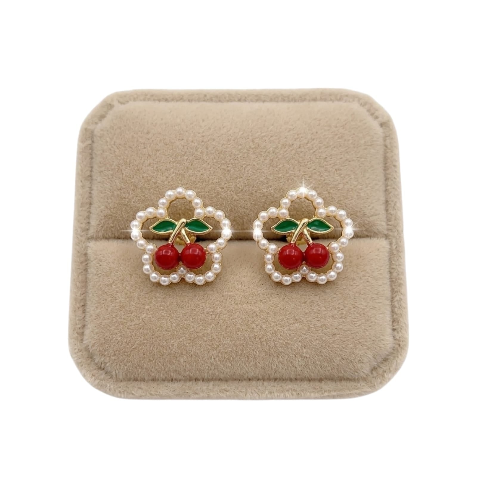 Aretes, estilo cereza, fantasia