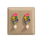 Aretes, multicolor, fantasia