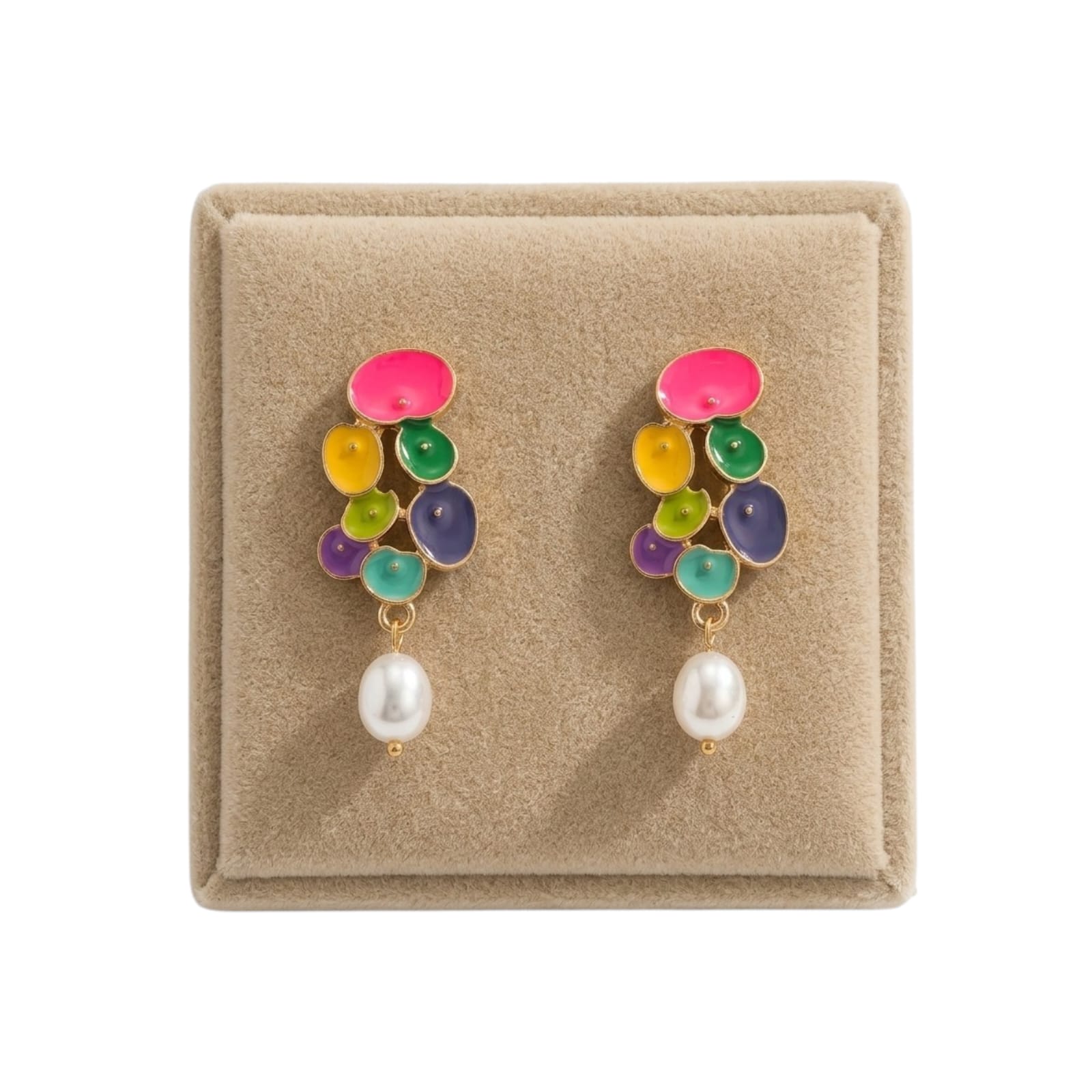 Aretes, multicolor, fantasia