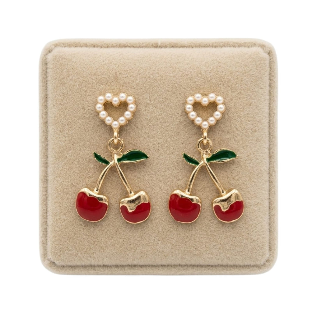Aretes, estilo cereza, fantasia