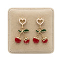 Aretes, estilo cereza, fantasia