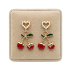 Aretes, estilo cereza, fantasia