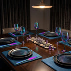 Set de cuchillos / 6 piezas color rainbow finish