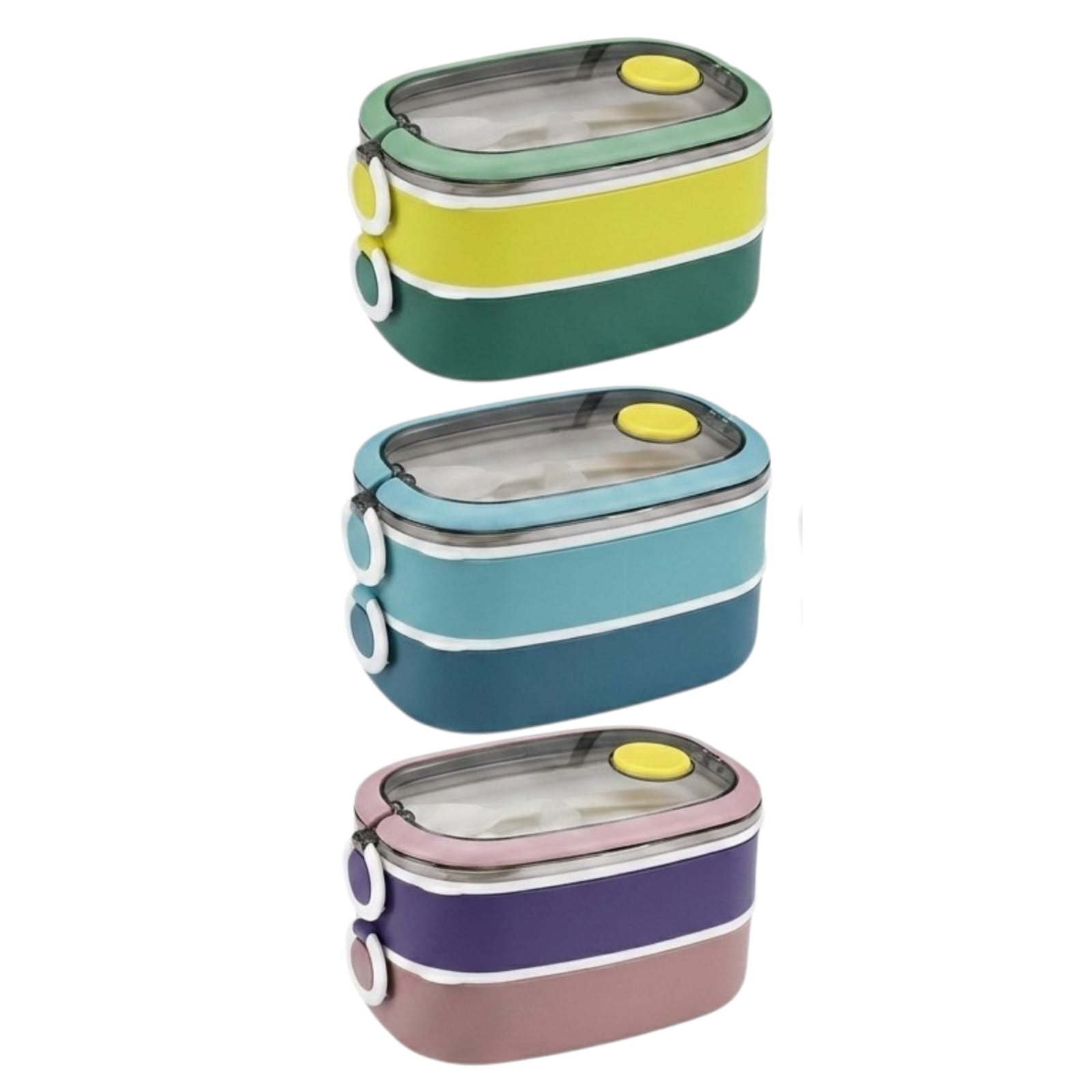 Cotenedor hermético 2 niveles 1300ml
