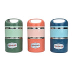 Cotenedor hermético, térmico 2 niveles 1130ml