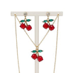 Set de Aretes + Collar de Cerezas