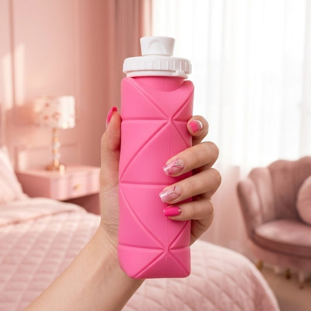 Botella plegable de silicona 600ml