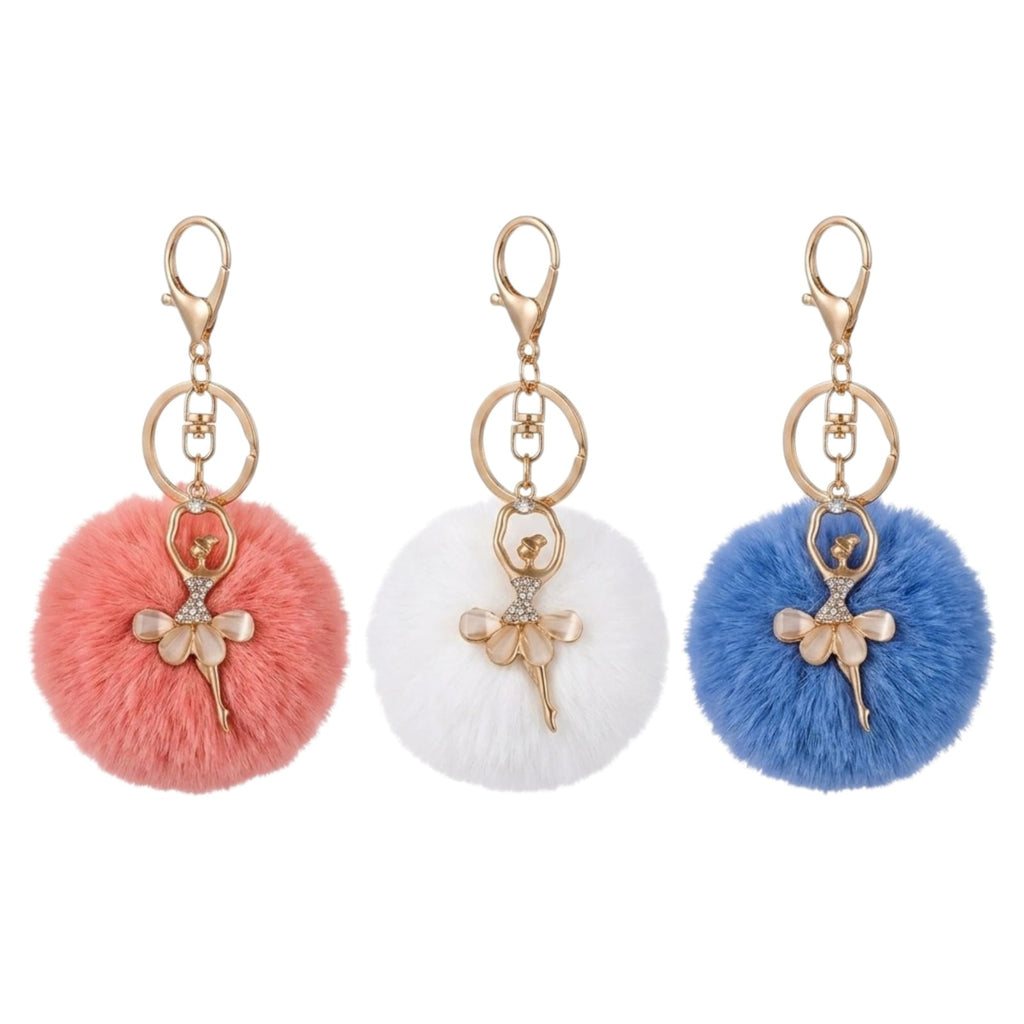 Llavero pompom bailarina