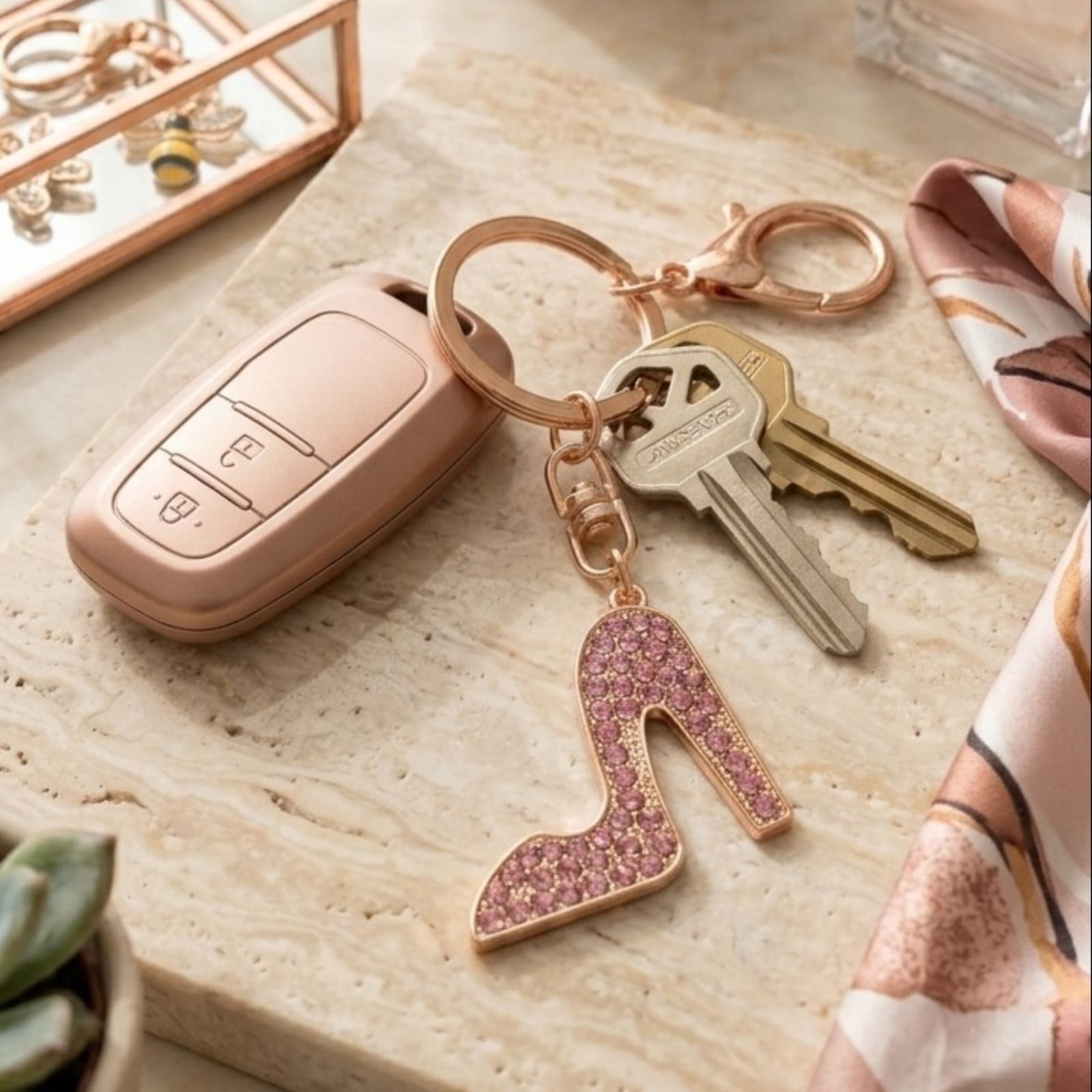 Llavero en forma de tacones