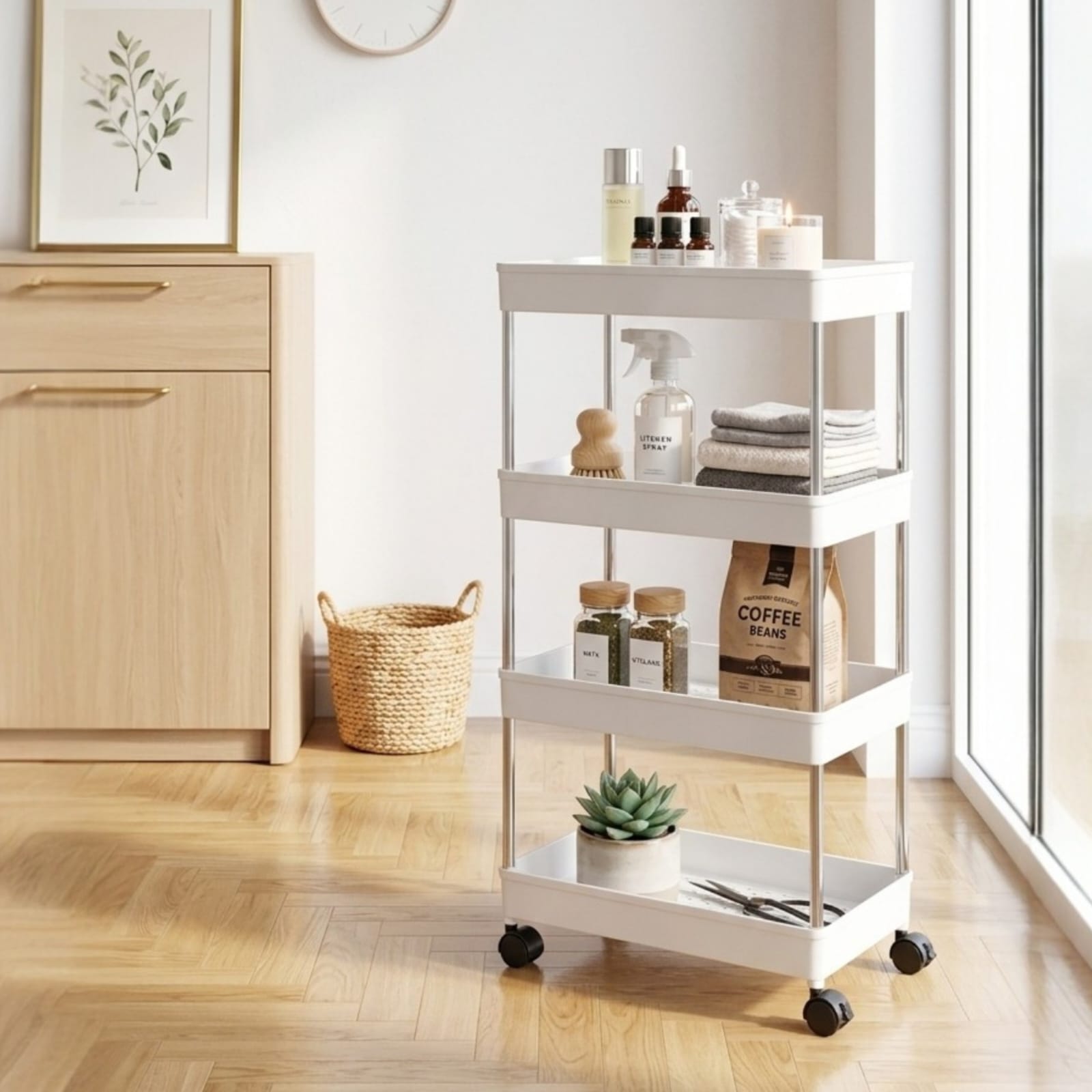 Organizador móvil de 4 niveles
