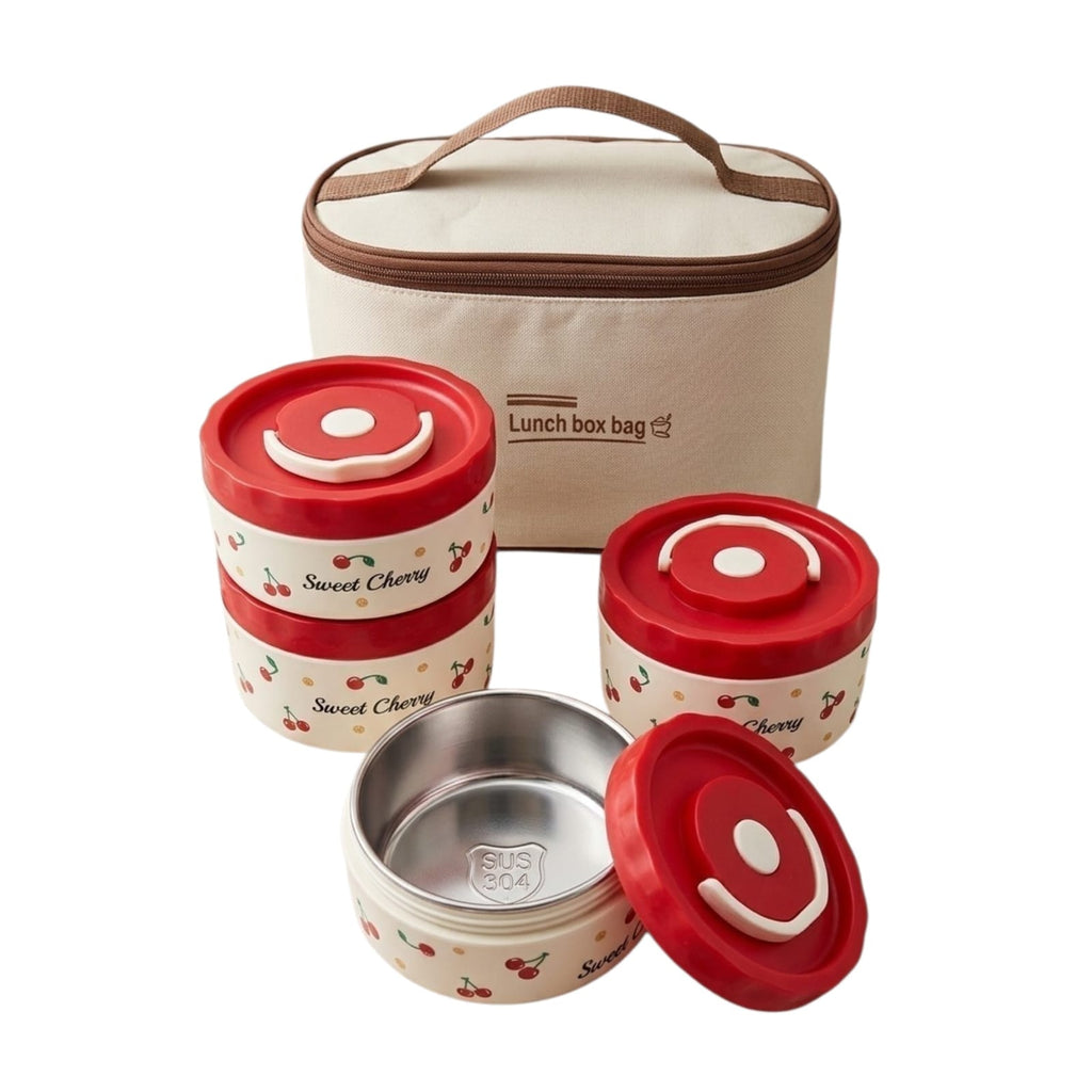 Set 4 recipientes + lonchera