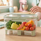 Recipiente hermético con escurridor 1500ml