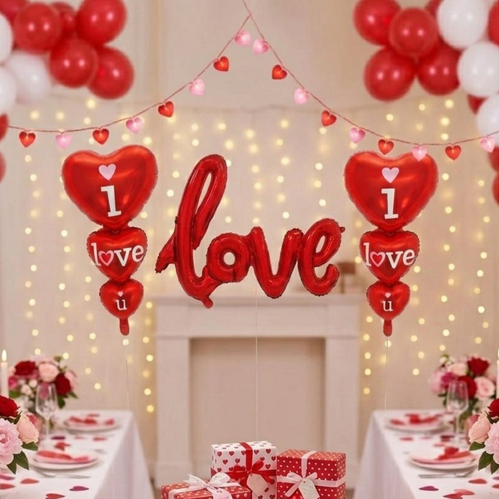 Set de globos Amor / 3 piezas