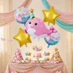Set de globos Baby Girl / 5 piezas