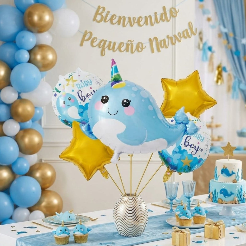 Set de globos Baby Boy / 5 piezas